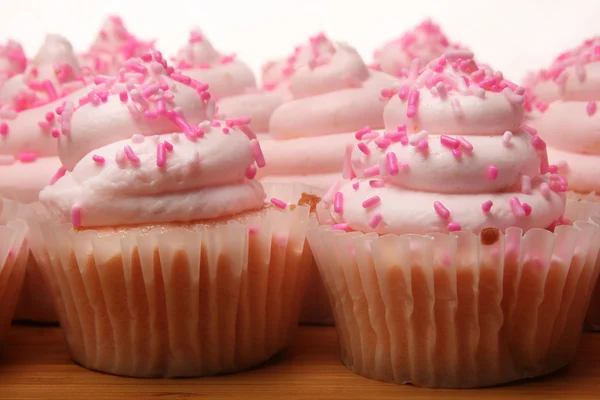 Lyserød limonade cupcakes - Stock-foto