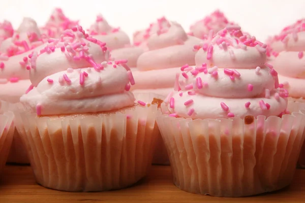 Pembe limonata Cupcakes Stok Fotoğraf