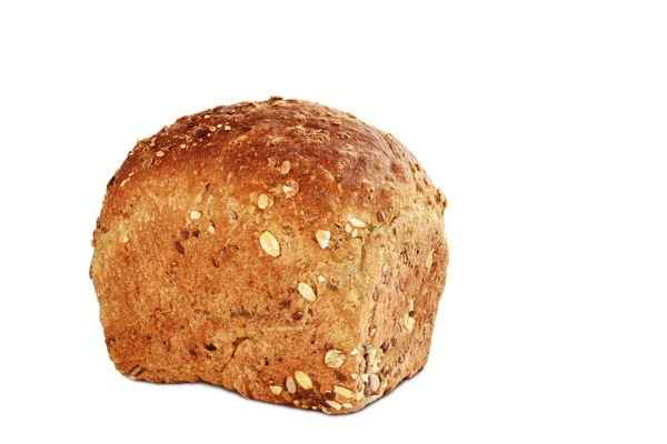 Braunes Brot mit Kernen isoliert — Stockfoto