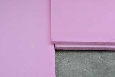Balkon beton zemin koydu polistren köpük panoları-kalıptan çekilmiş