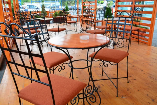 Outdoor cafe terrace — Stock Photo, Image