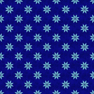 Neon mavi mavi dokulu arka plan sorunsuz yıldız desen