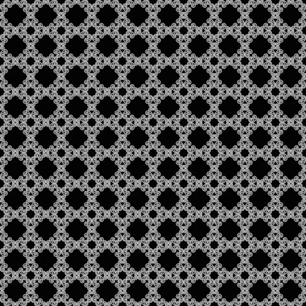 Naadloze Black & wit abstracte patroon — Stockfoto