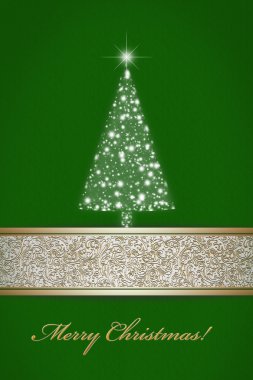 Noel ağacı yeşil yıldız