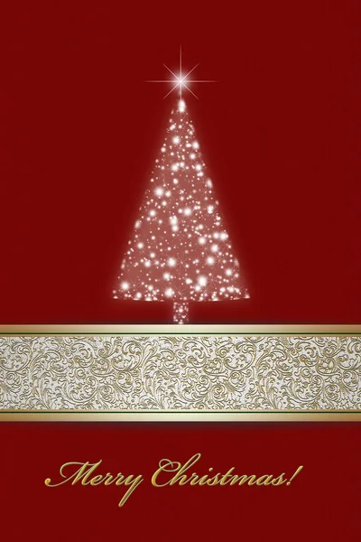 Christmas tree of stars — Stock Photo, Image