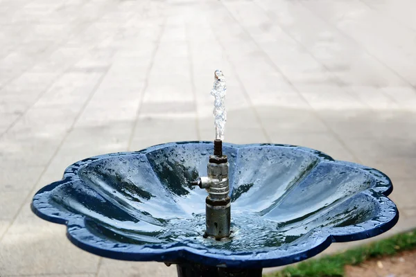 Fontana da bere con ruscello d'acqua — Foto Stock