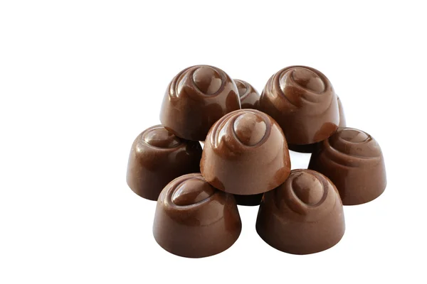 Choklad godis isolerad på vit bakgrund — Stockfoto