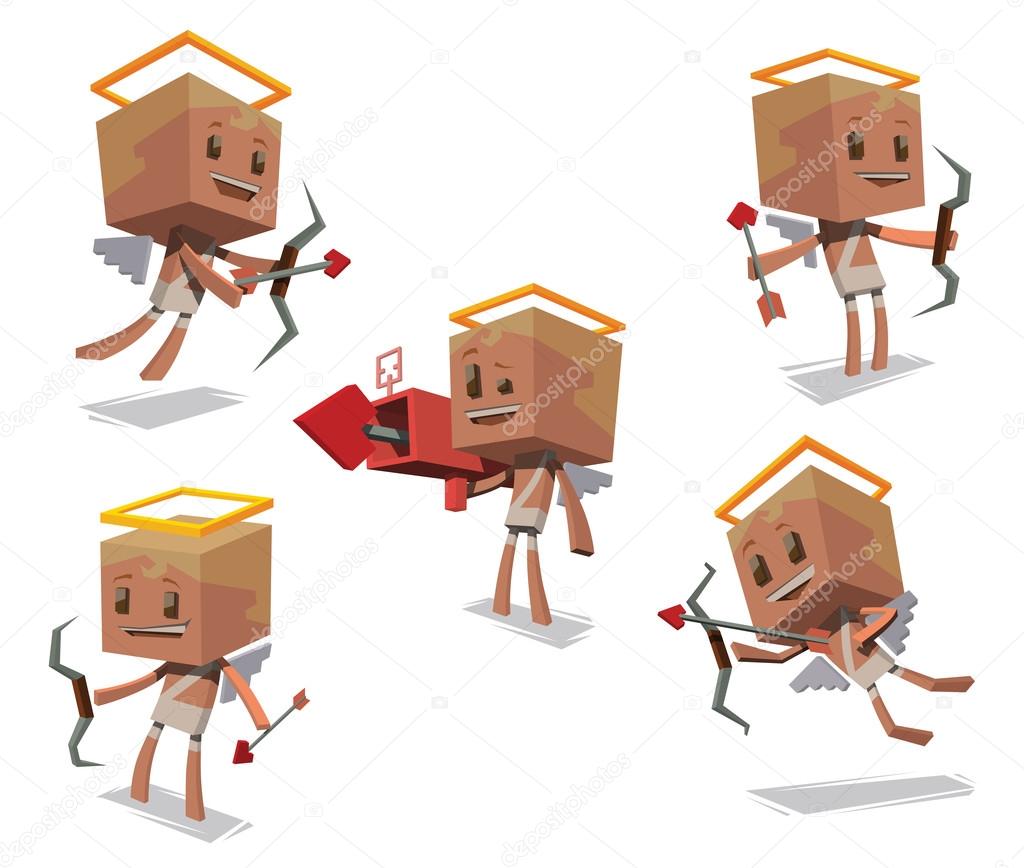 Set of Cube cupids