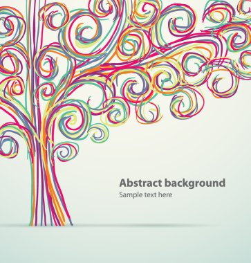 Abstract background in the form of a tree