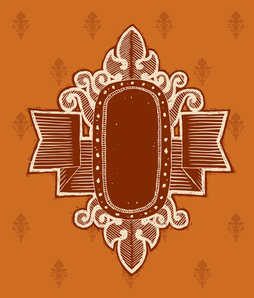 Retro royal banner emblem — Stockový vektor