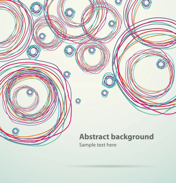 Abstract background in the form colored circles — Wektor stockowy