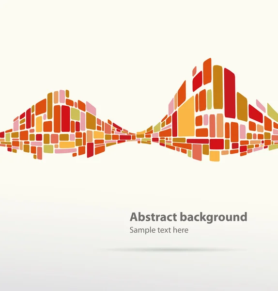 Ilustración abstracta mosaico en forma de ondas de luz — Archivo Imágenes Vectoriales