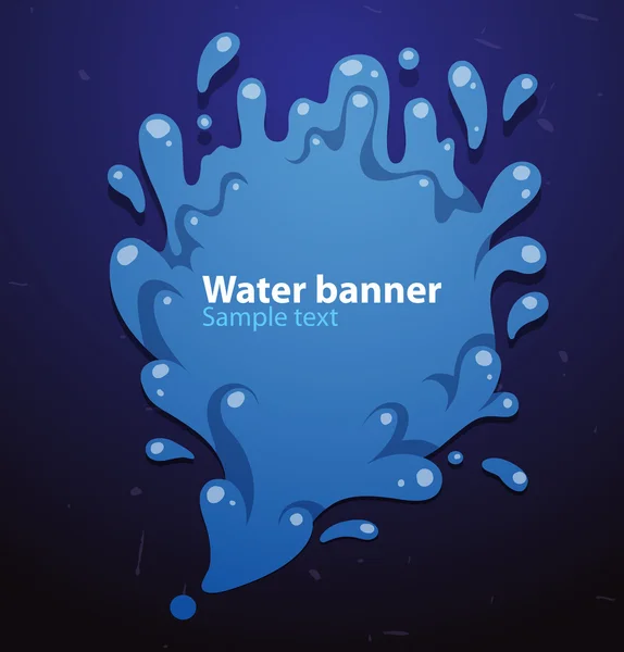 Wasserbanner — Stockvektor