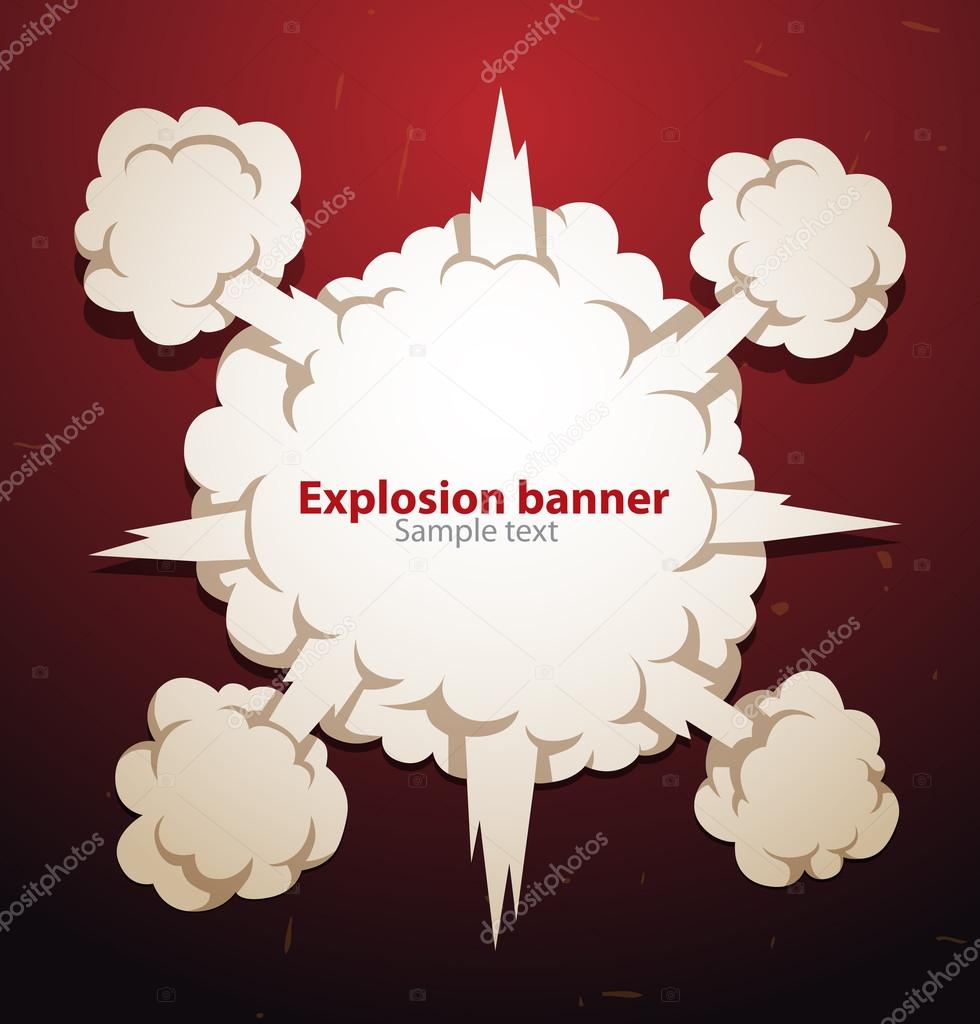 Explosion banner