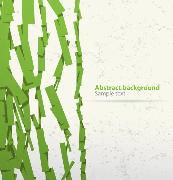 Bannière cubiste abstraite verte comme les lianes — Image vectorielle
