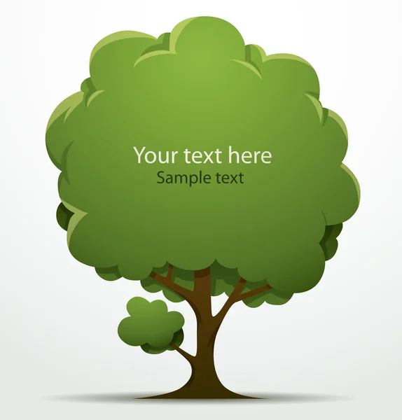 Natural tree banner — Stockvector