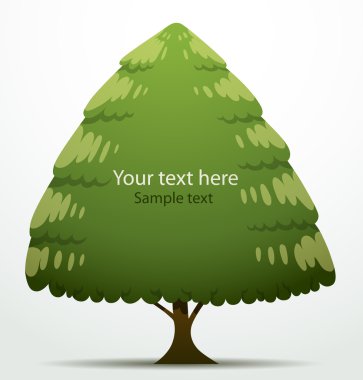 Tree banner triangular big