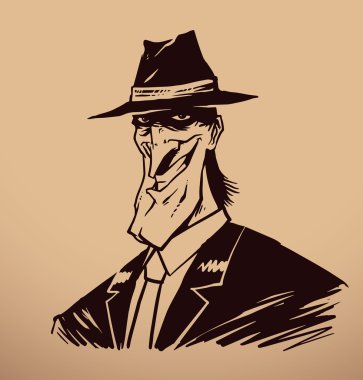 Young gangster vector