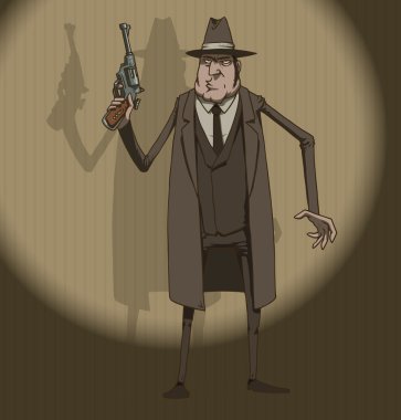 Mafiosi with a gun