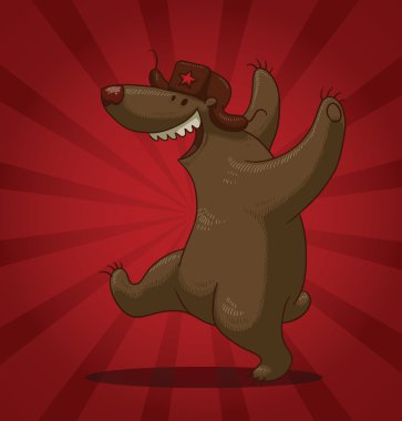 Russian bear dancing