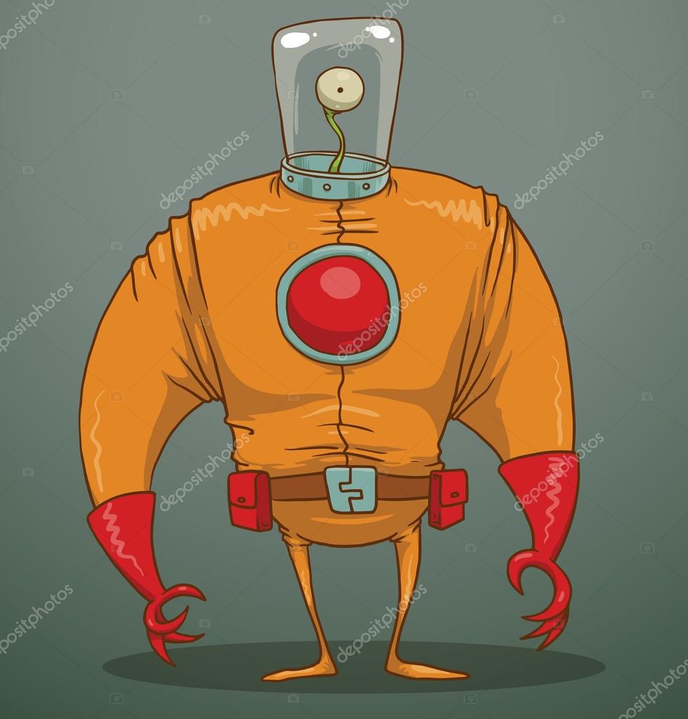 Funny alien with one eye — Stock Vector © IvanNikulin #87670142