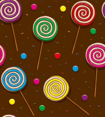 Şekerler seamless modeli