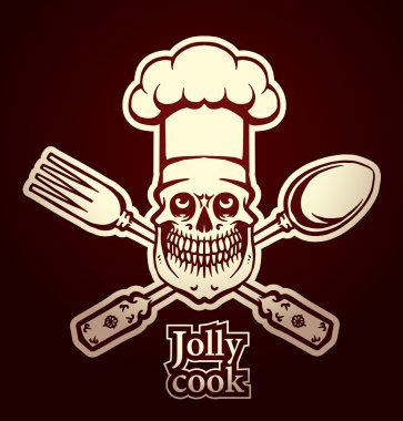 jolly cook fight emblem clipart