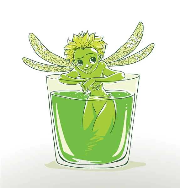 Absinthe zielonej fairy — Wektor stockowy