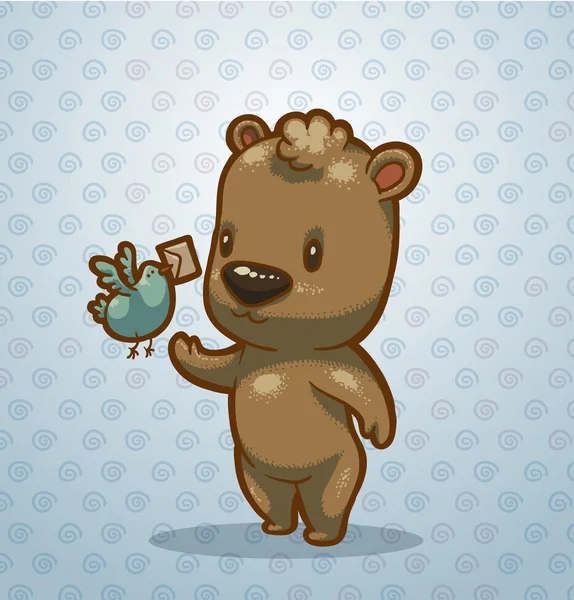 Funny bear cub — Stock Vector
