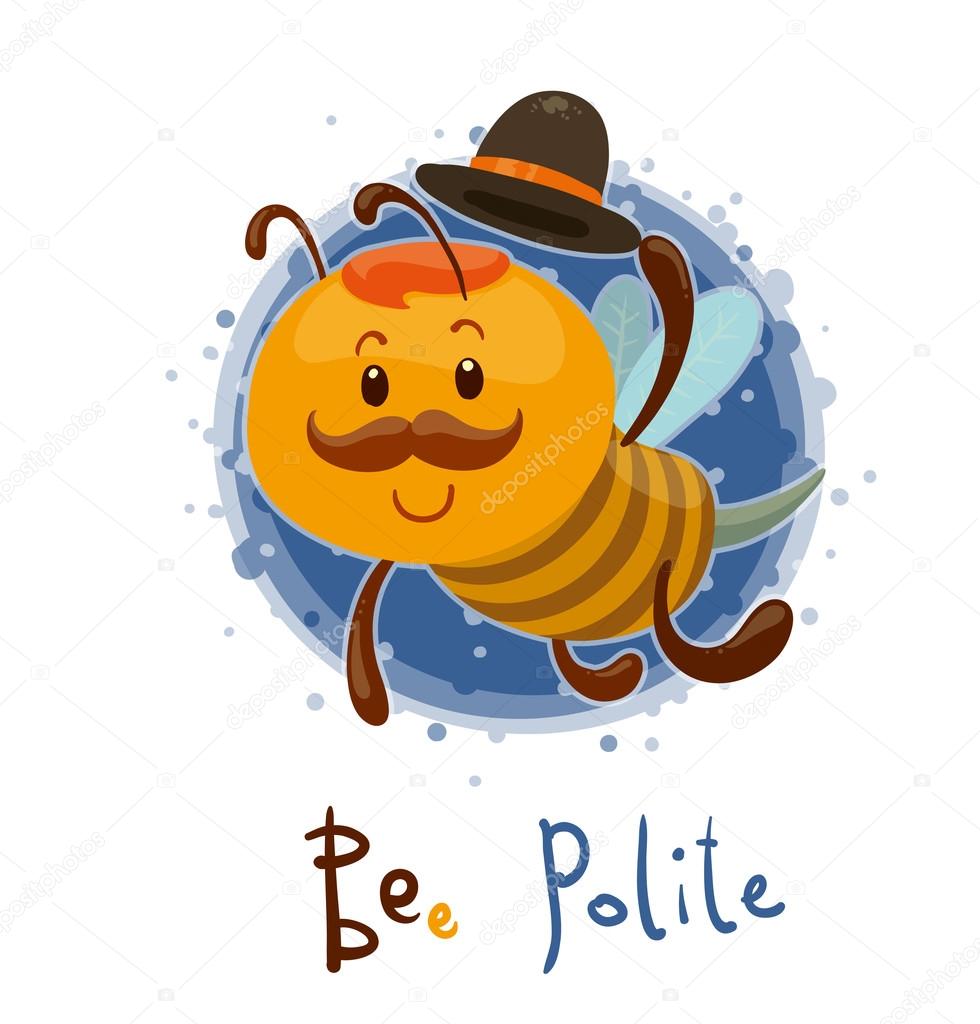 cute bee polite