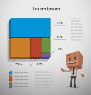 küp Infographic iş için
