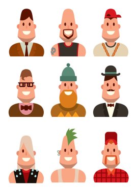 insanların yüzleri ayarlı