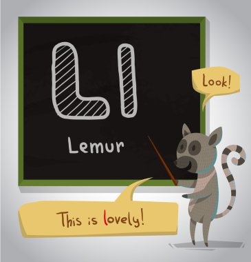 çizgi film alfabe Lemur