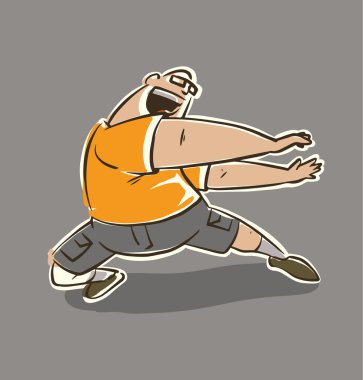 Spor egzersizleri yapıyor adam