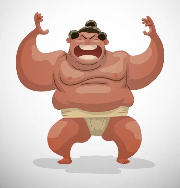 Gran luchador de Sumo — Vector de stock