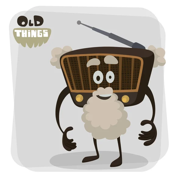 旧的东西收音机 — 图库矢量图片