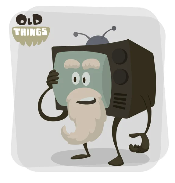 Стара річ телевізор — стоковий вектор
