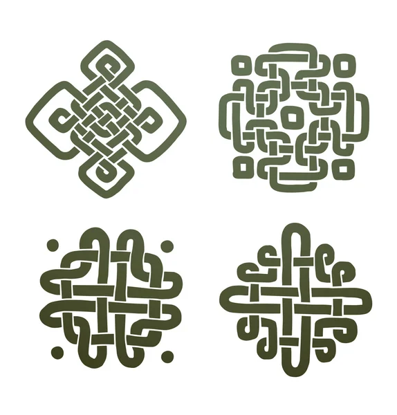 Keltische hand tekening ornamenten — Stockvector