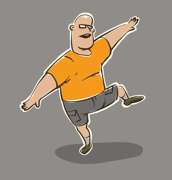 Homme faisant des exercices sportifs — Image vectorielle