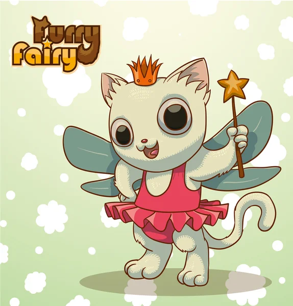 Lurviga fairy katt — Stock vektor