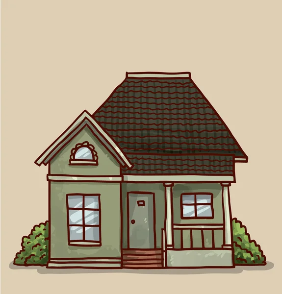 Small cute house — Stock Vector