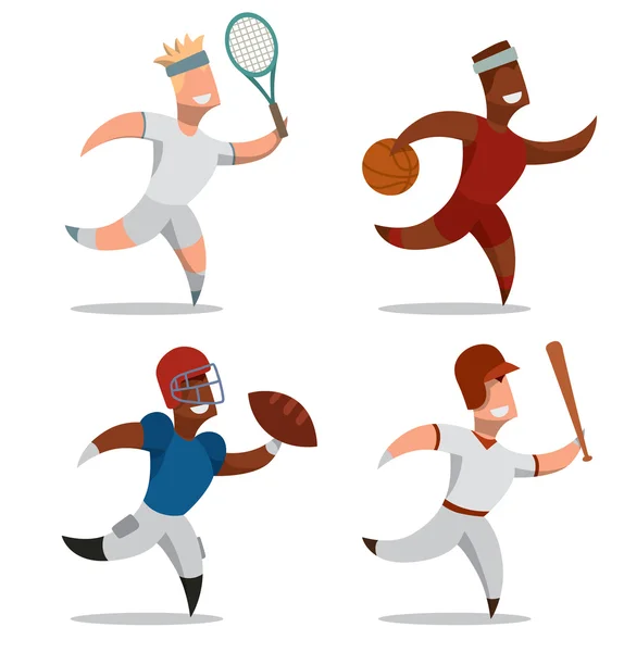 Deporte y hombres conjunto — Archivo Imágenes Vectoriales