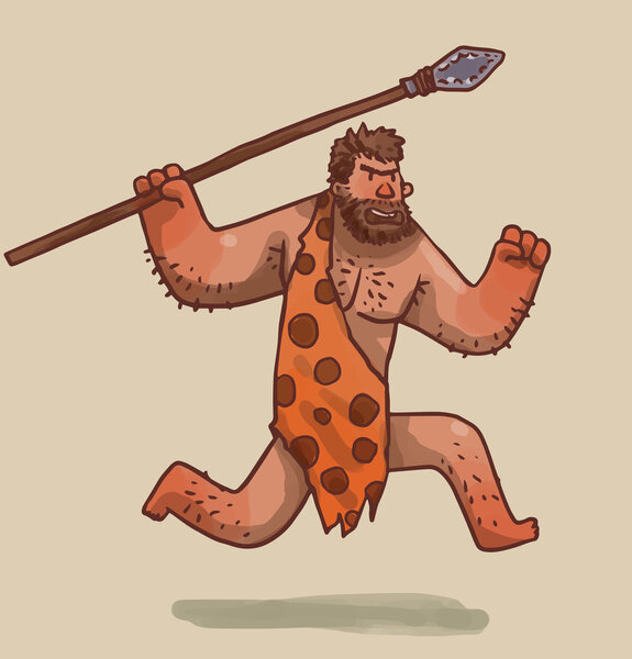 funny cartoon caveman