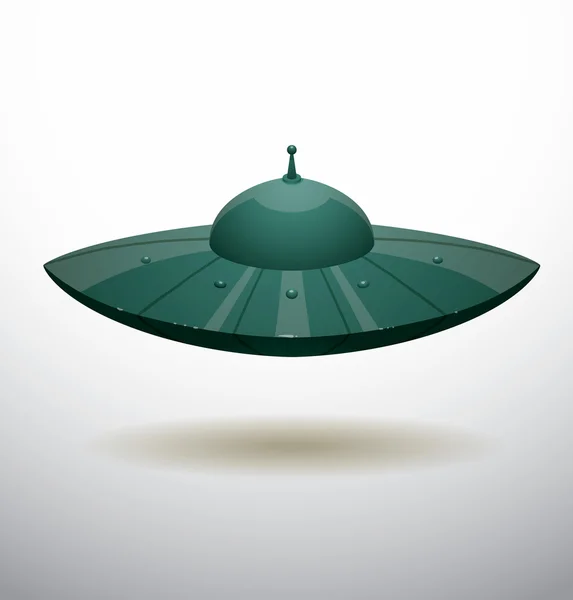 Desen animat amuzant ufo — Vector de stoc