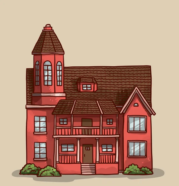 Kleines nettes Haus — Stockvektor