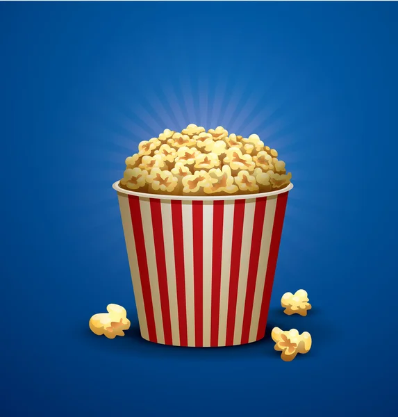 Großer Popcorn-Eimer Stockillustration