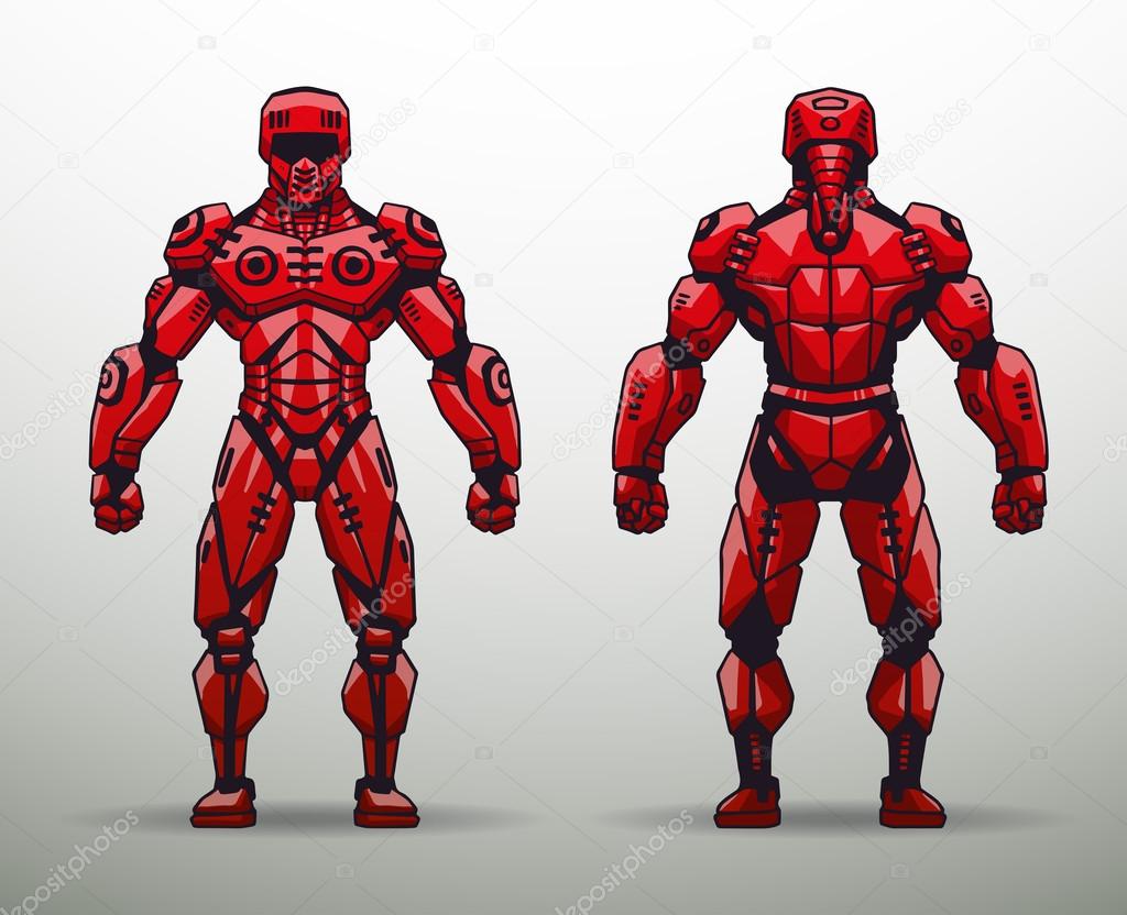 Red Cyborg soldier