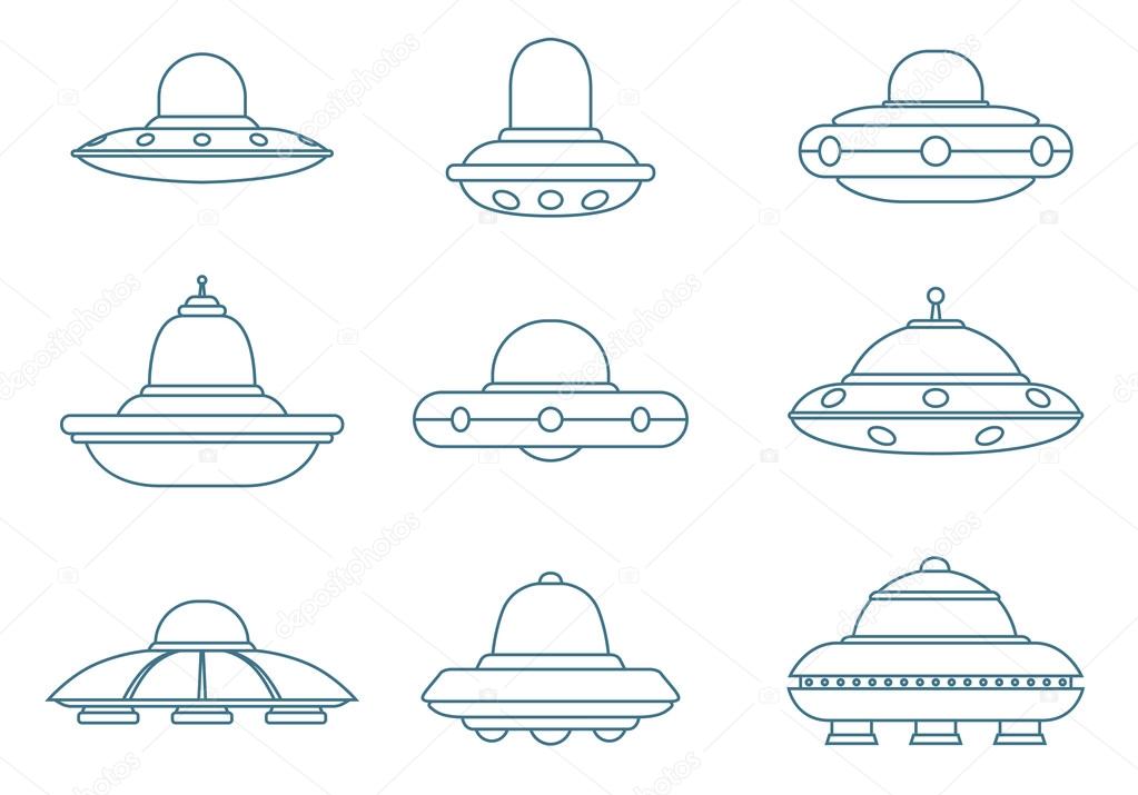 UFO Spaceships set