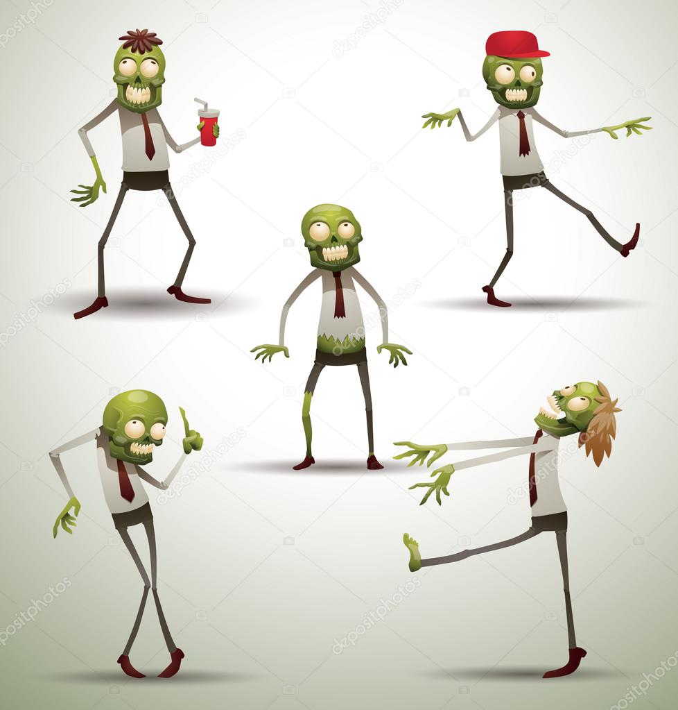 Set of Office Zombies