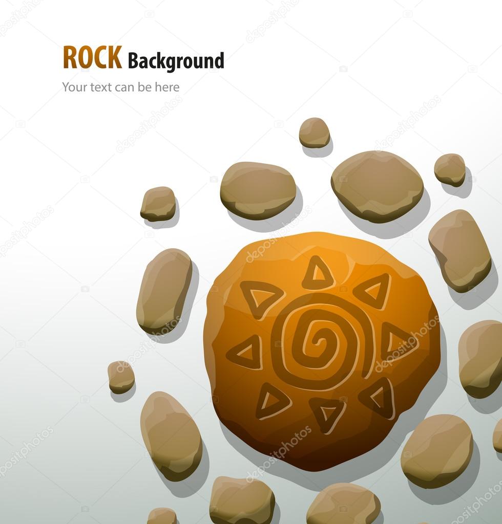 rocks and sign background